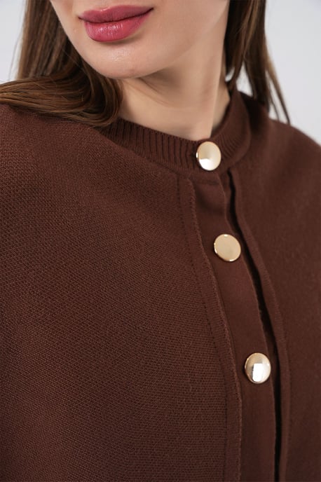 Ribbed Textured Long Sleeve Button-Up Cardigan - Image 6