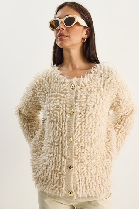 Gestructureerde Knopen Cardigan - Image 3