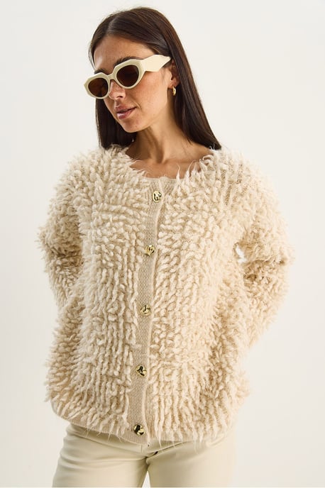Gestructureerde Knopen Cardigan - Image 4