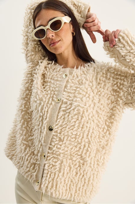Gestructureerde Knopen Cardigan - Image 6