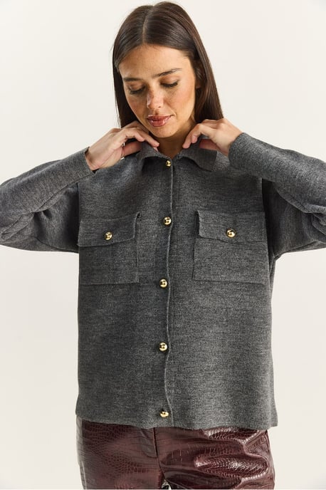 Polo Kraag Cardigan - Image 2