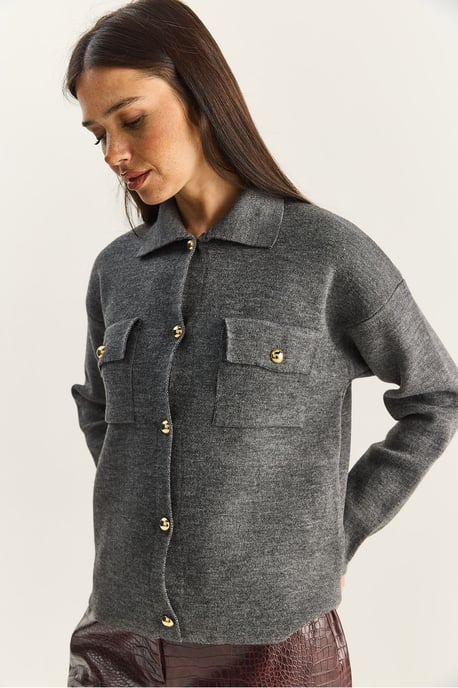 Polo Kraag Cardigan - Image 5