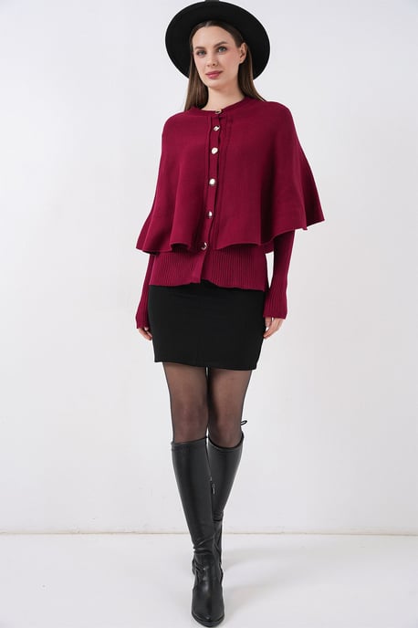 Ribbed Textured Long Sleeve Button-Up Cardigan - Image 2