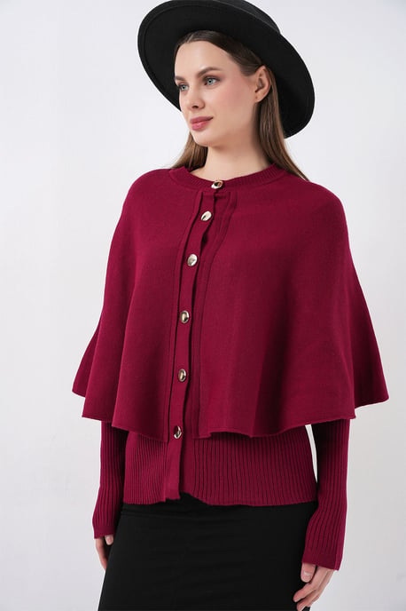 Ribbed Textured Long Sleeve Button-Up Cardigan - Image 4