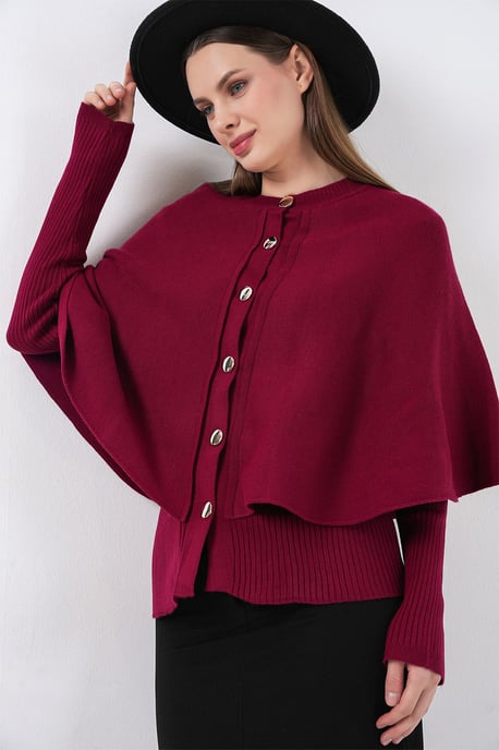 Ribbed Textured Long Sleeve Button-Up Cardigan - Image 5