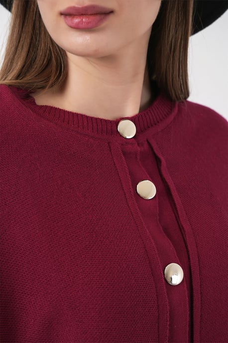 Ribbed Textured Long Sleeve Button-Up Cardigan - Image 6
