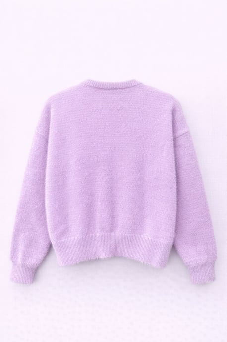 Oversized Jacquard Knopen Cardigan - Image 3