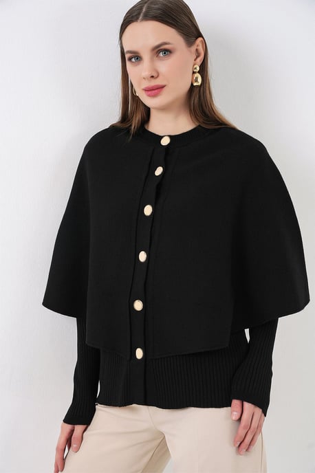 Ribbed Textured Long Sleeve Button-Up Cardigan - Image 3