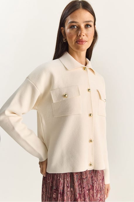 Polo Kraag Cardigan - Image 1