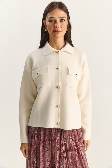 Polo Kraag Cardigan - Image 2