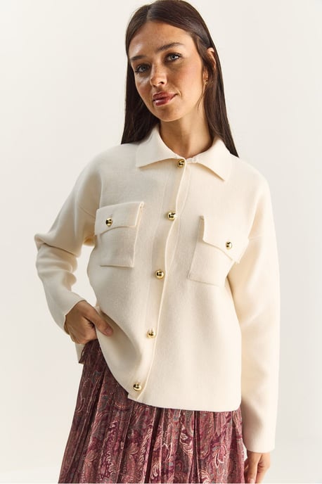 Polo Kraag Cardigan - Image 5