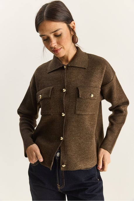 Polokraag Cardigan - Image 1