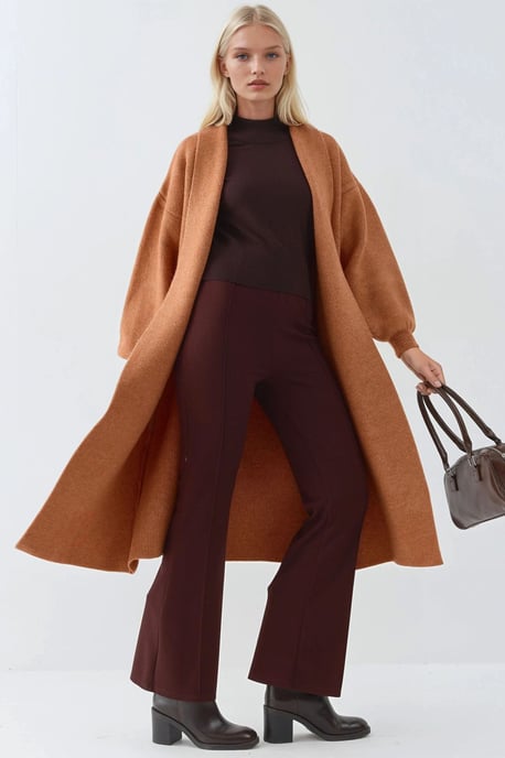 Lange Pasvorm Gebreide Cardigan - Image 2