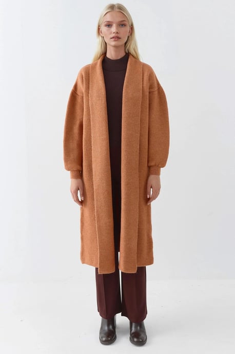 Lange Pasvorm Gebreide Cardigan - Image 6