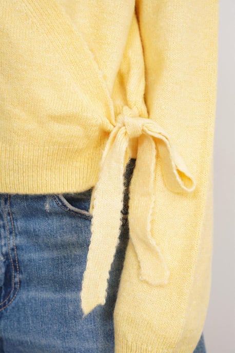 Geribde V-hals Strik-Voorkant Cardigan - Image 6