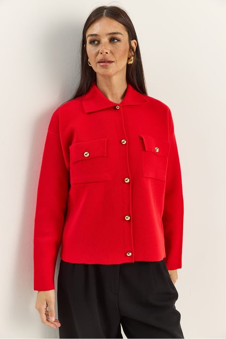 Polo Kraag Cardigan - Image 2