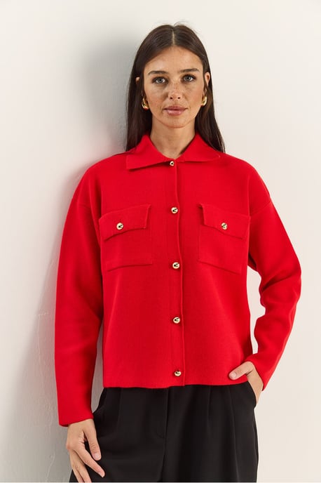Polo Kraag Cardigan - Image 3