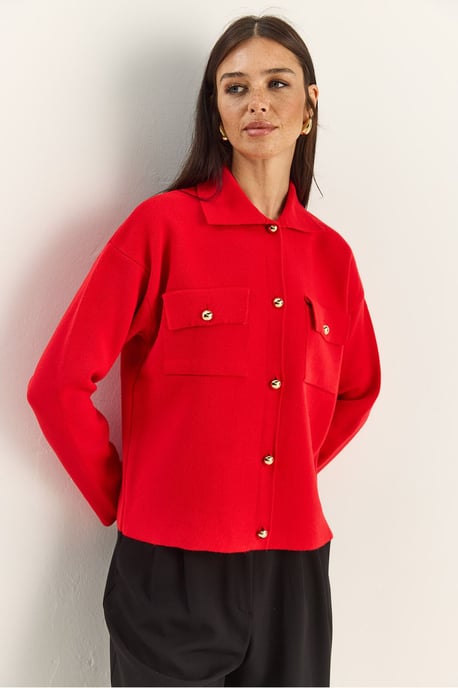Polo Kraag Cardigan - Image 4