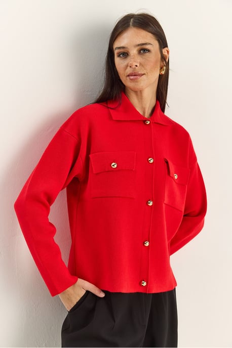 Polo Kraag Cardigan - Image 5