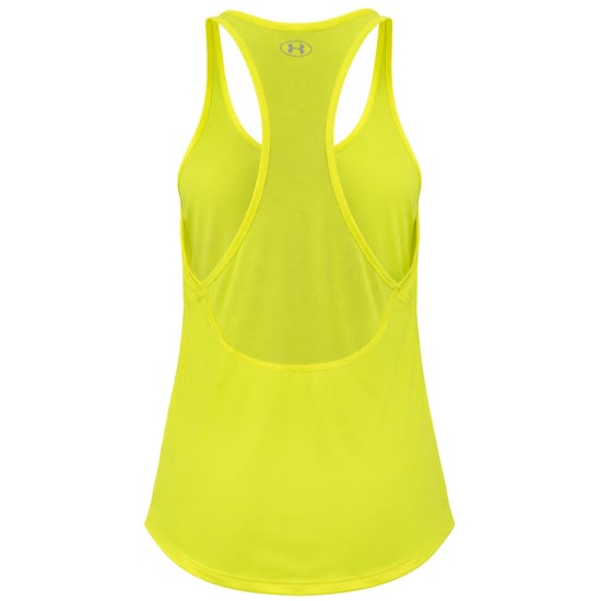 Under Armour HeatGear Mesh Back Womens Yellow Vest - Image 2