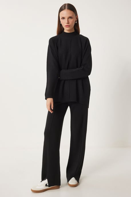 Rib Detailed Knitted Two-Piece Set - Image 2