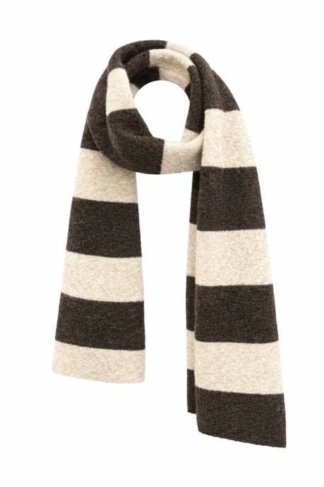 Gestreepte V-hals Knopenfront Brei Cardigan - Image 3