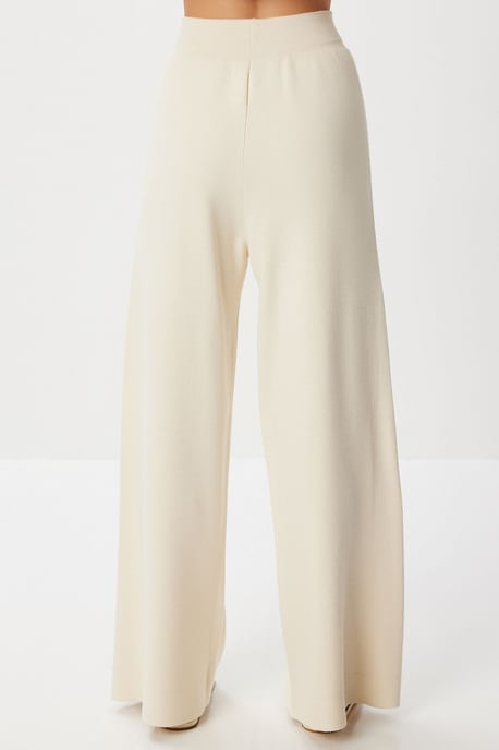 Oversized Tie Detail V-Neck Knitwear Two-Piece Set - Image 5
