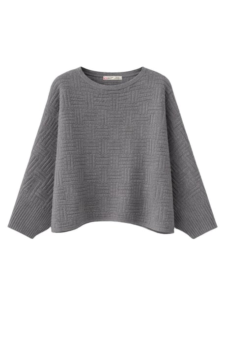 Oversized Gelaagd Geribbeld Coltrui - Image 1
