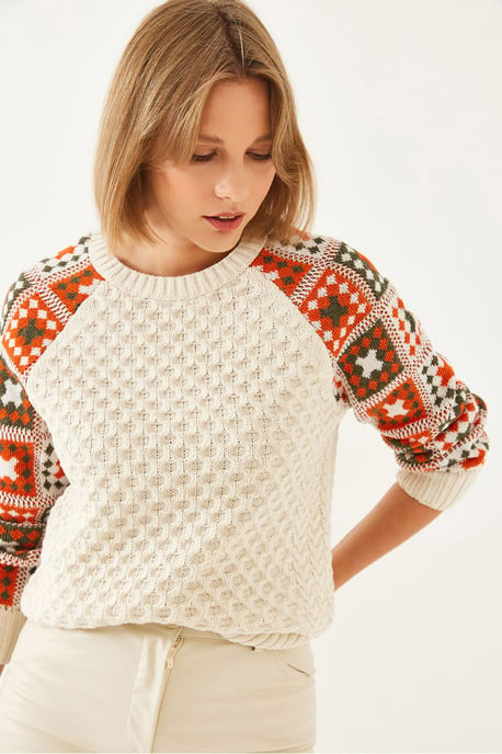 Gestreepte Breisels Crewneck Trui - Image 2