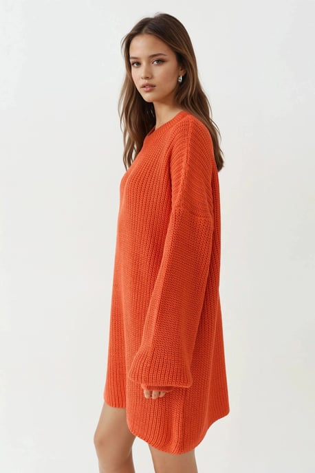 Oversized Lange Pasvorm Trui - Image 3