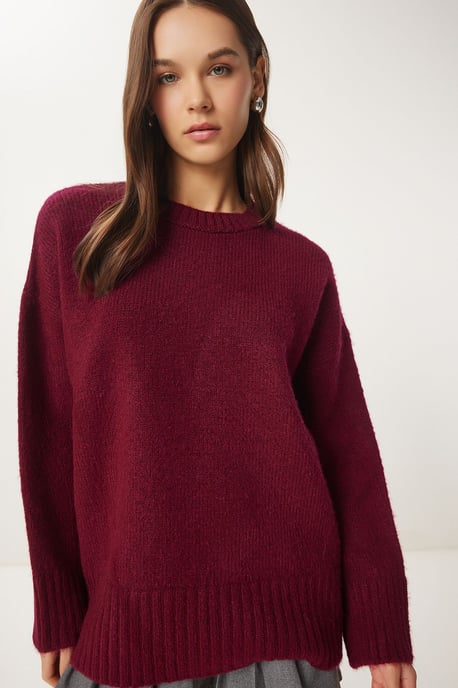 Crew Neck Oversized Basic Tröja - Image 3