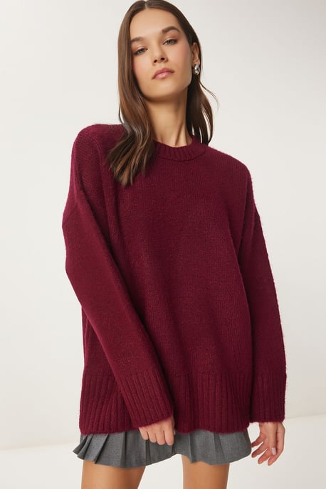Crew Neck Oversized Basic Tröja - Image 4