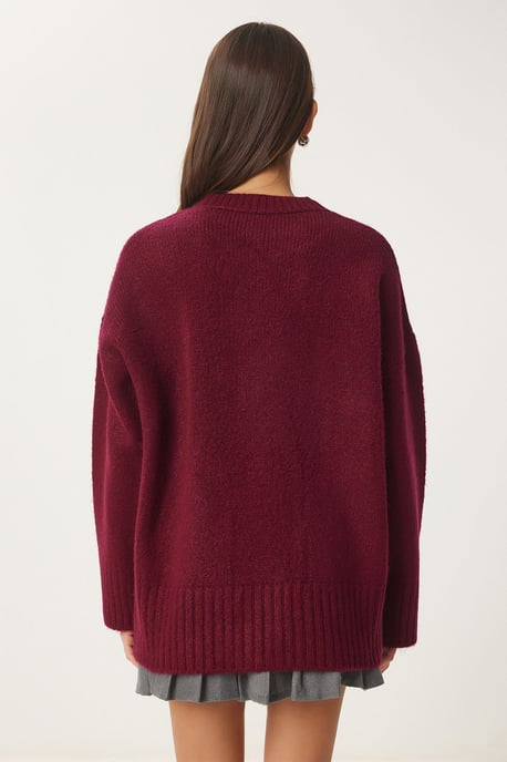Crew Neck Oversized Basic Tröja - Image 6