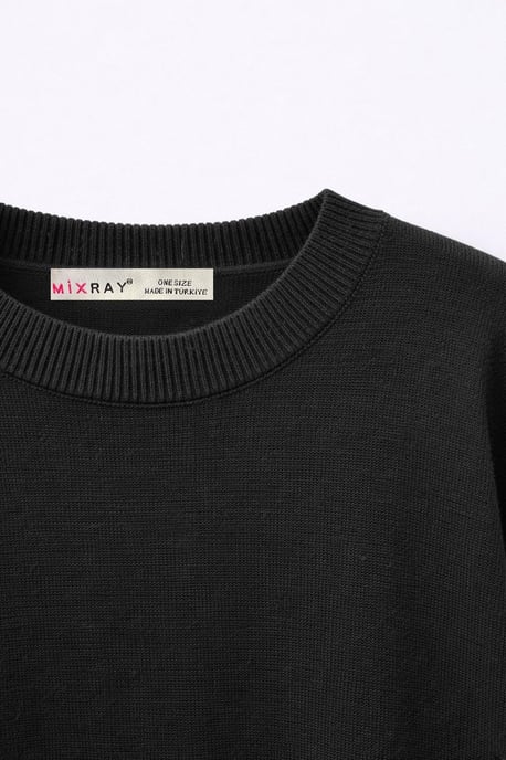 Oversized Ribbed Knit Sweater - Image 2