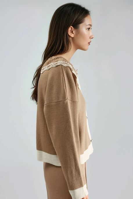 Knopjeskraag Brei Sweater voor Baby - Image 2