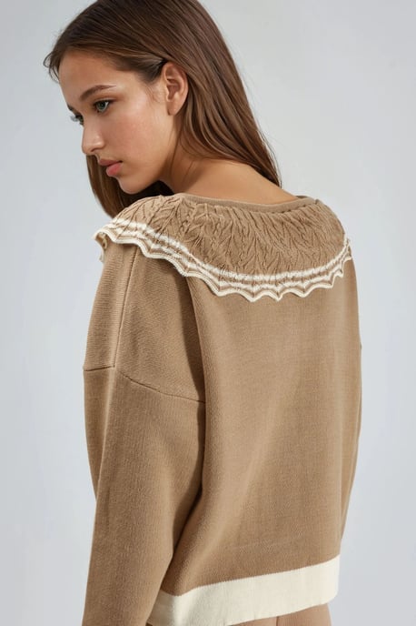 Knopjeskraag Brei Sweater voor Baby - Image 3