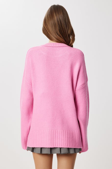 Crew Neck Oversized Basic Tröja - Image 6