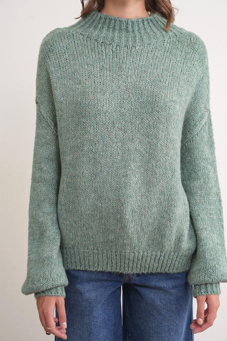 Relaxed Fit Crew Neck Dikke Gebreide Trui - Image 5