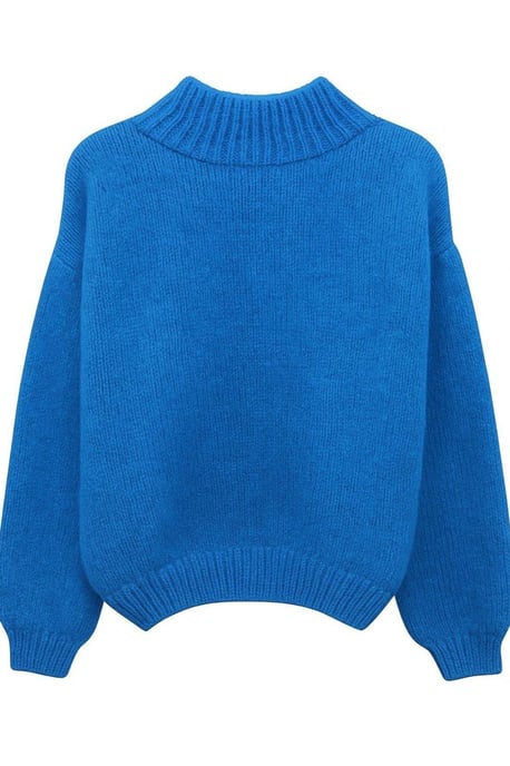 Relaxed Fit Crew Neck Dikke Gebreide Trui - Image 5