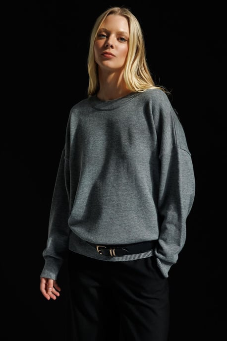 Oversized Ribbed Knit Sweater - Image 6