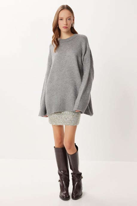 Crew Neck Oversized Grundtröja - Image 2