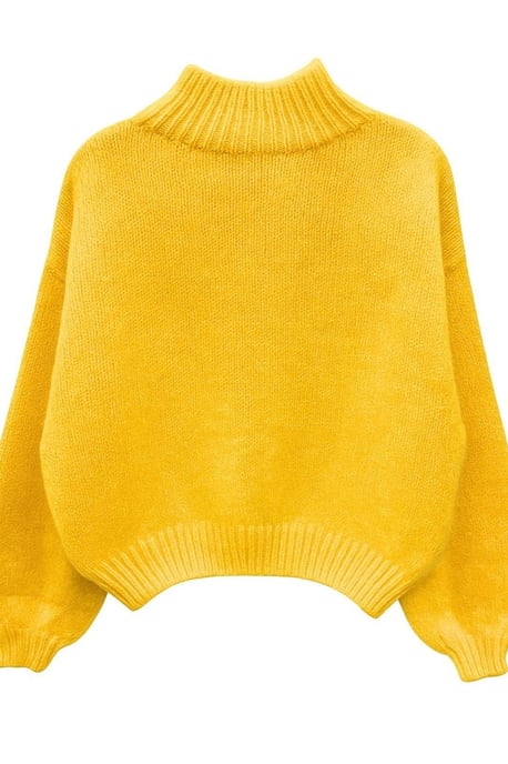 Relaxed Fit Crew Neck Thick Knit Sweater - Image 5