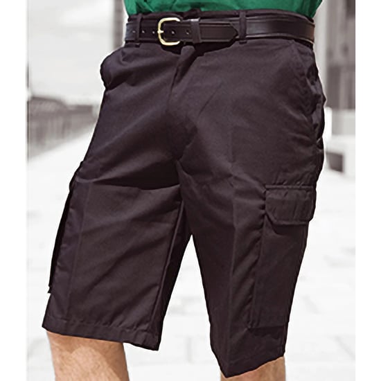 Warrior Mens Cargo Work Shorts (Black) - Image 1