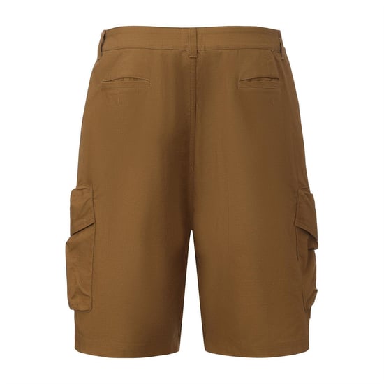 Pretty Green Casual cargoshort voor heren van katoen met verstevigde zijkanten (Bruin) - Image 1