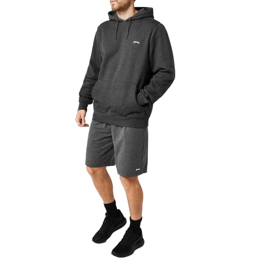 Slazenger Heren Casual Jersey Korte Broek van Katoenmix (Houtskool) - Image 5