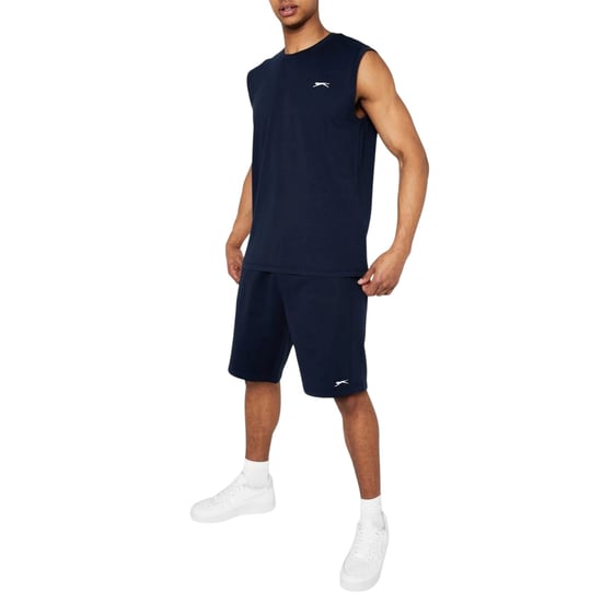 Slazenger Heren Fleece Shorts (Marine) - Image 3