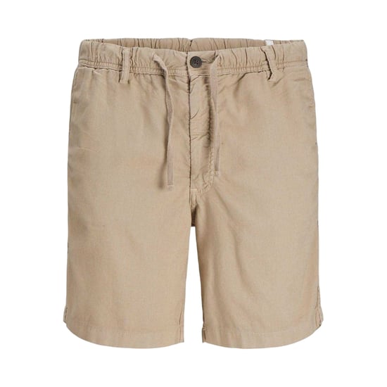 Jack And Jones Mens Linen Blend Shorts (Crockery) - Image 1