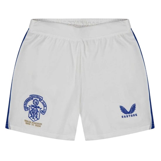 Castore Kinderen/Kinderen Rangers FC Elastische Taille Sport Voetbalshort (Briljant wit) - Image 1