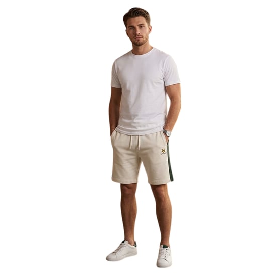 Lyle & Scott Heren Tapered Sweat Shorts (Natuurlijk) - Image 3