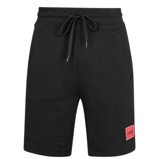 Hugo Heren Fleece Sweat Shorts (Zwart) - Image 1